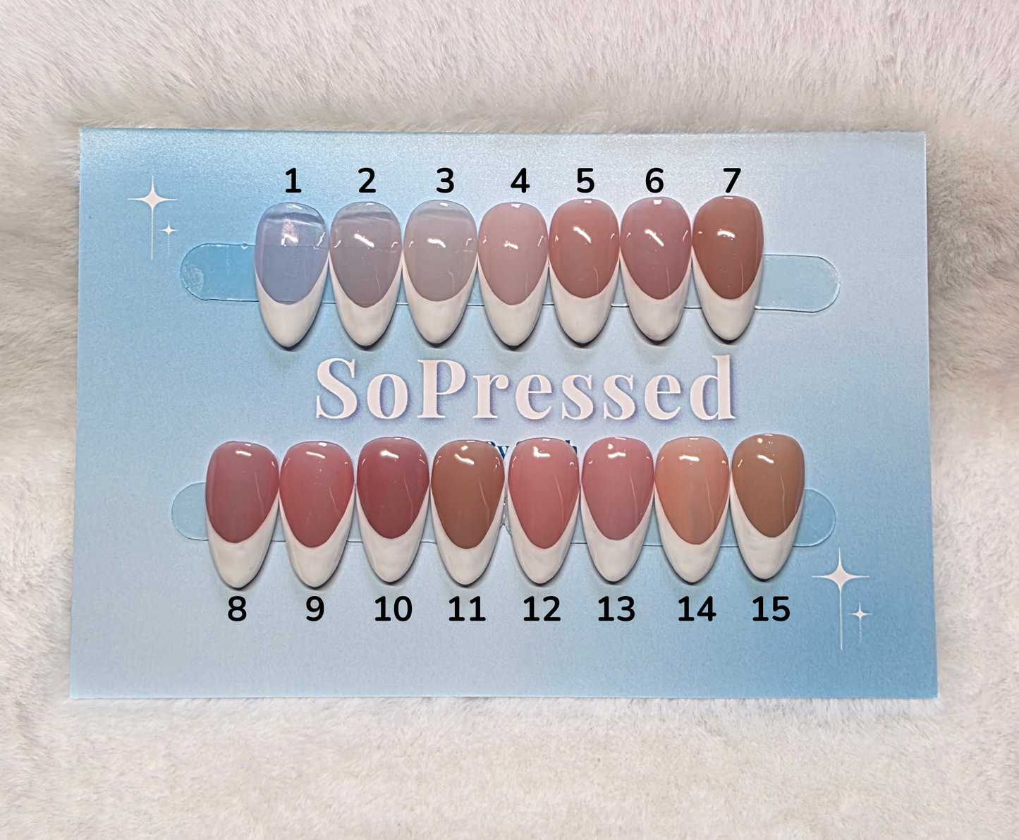 Classic French Tip - Custom Base Press on Nails